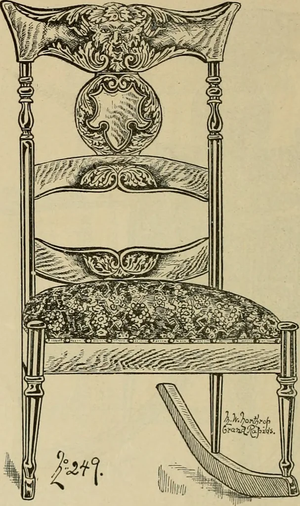An illustration from Chairs, reed and rattan rockers., 1900, leaf 17