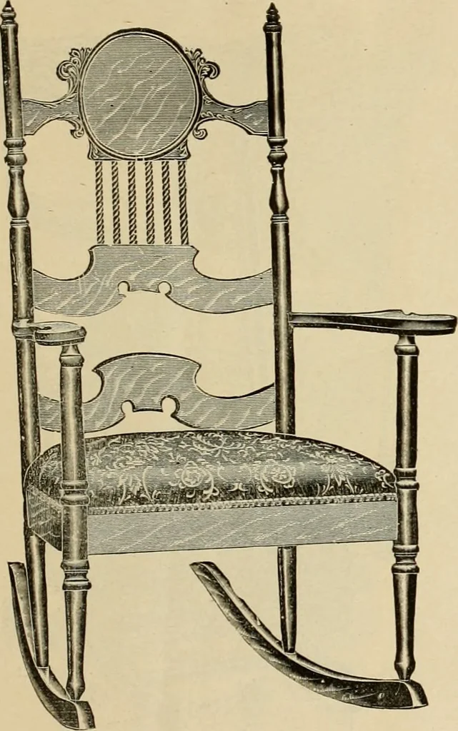 An illustration from Chairs, reed and rattan rockers., 1900, leaf 18