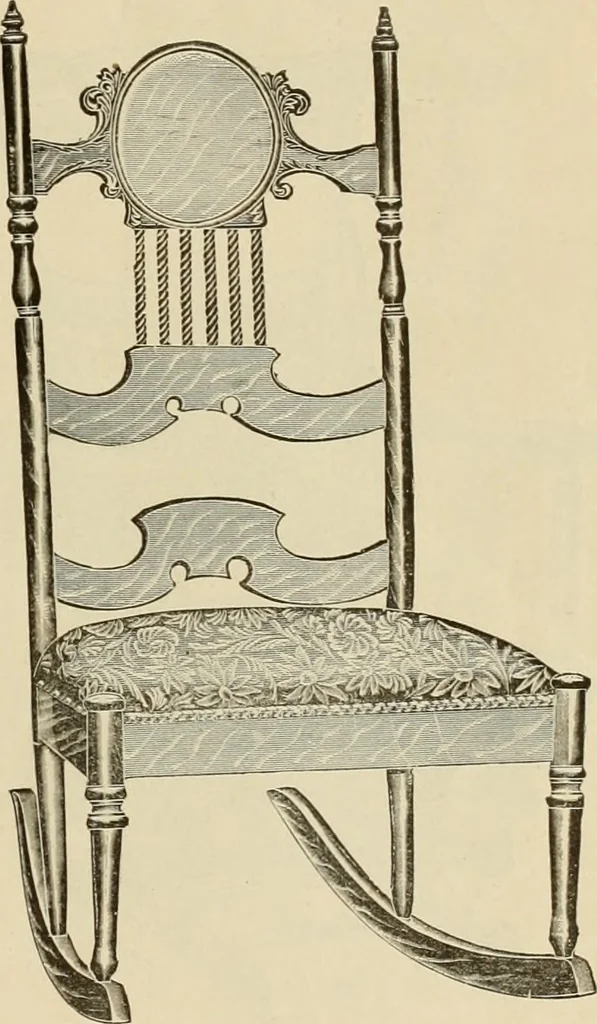 An illustration from Chairs, reed and rattan rockers., 1900, leaf 18