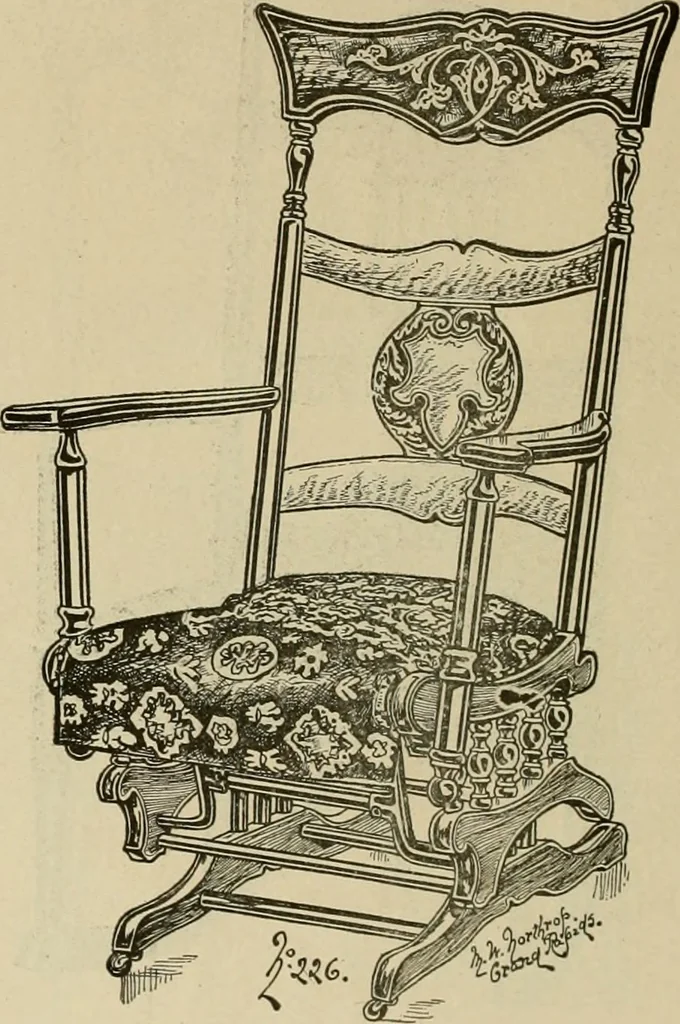 An illustration from Chairs, reed and rattan rockers., 1900, leaf 19
