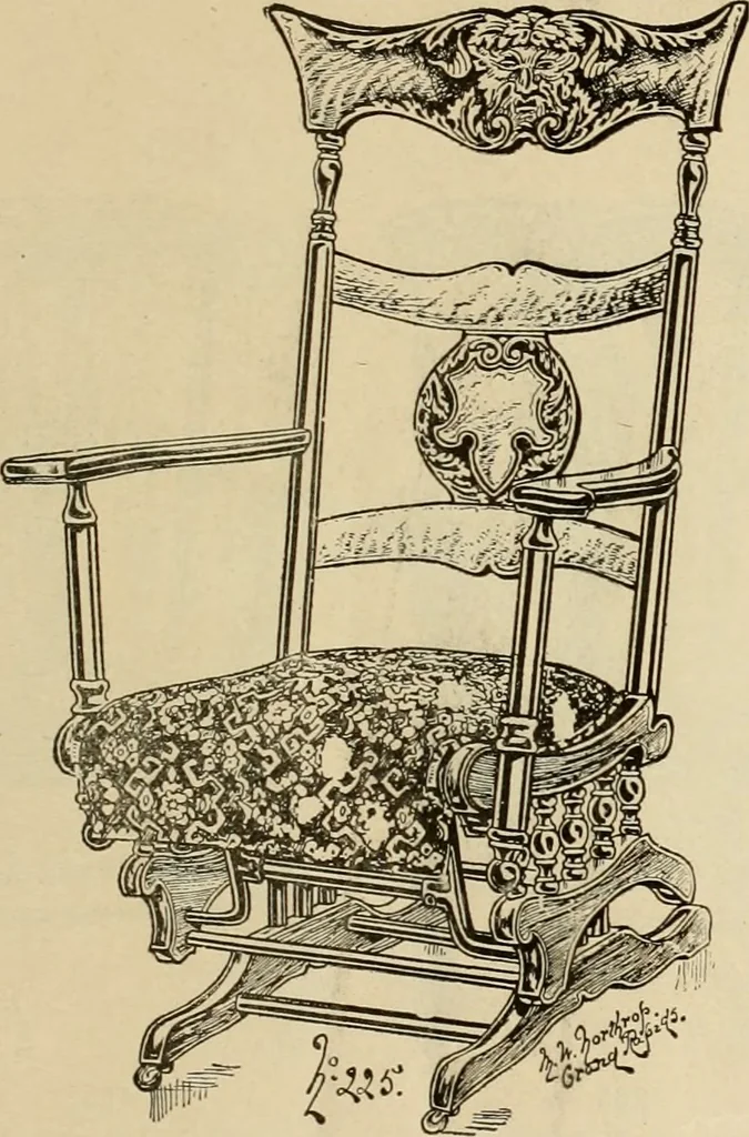 An illustration from Chairs, reed and rattan rockers., 1900, leaf 22