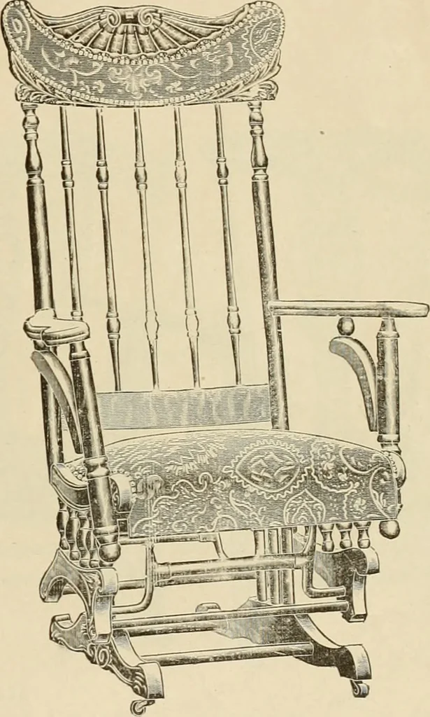 An illustration from Chairs, reed and rattan rockers., 1900, leaf 22