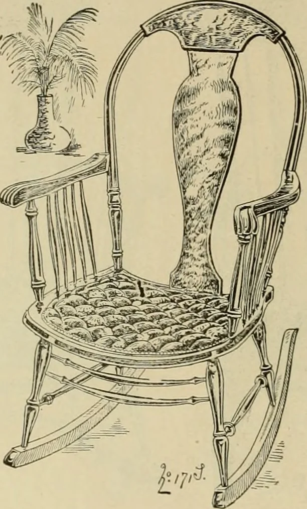 An illustration from Chairs, reed and rattan rockers., 1900, leaf 25
