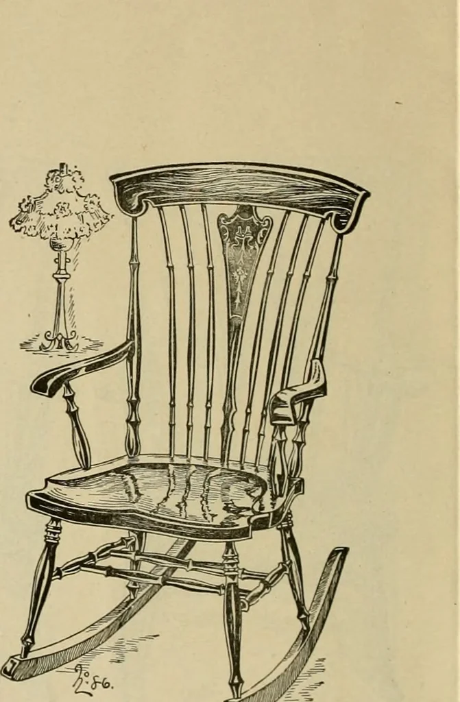 An illustration from Chairs, reed and rattan rockers., 1900, leaf 25