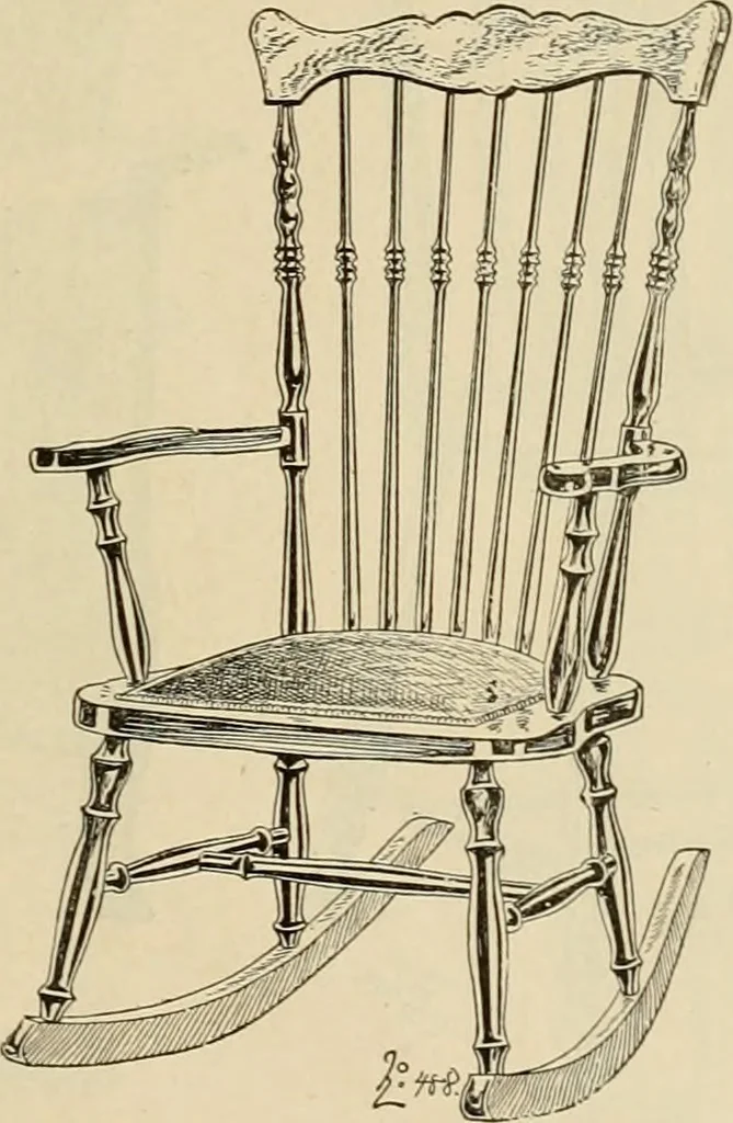 An illustration from Chairs, reed and rattan rockers., 1900, leaf 26