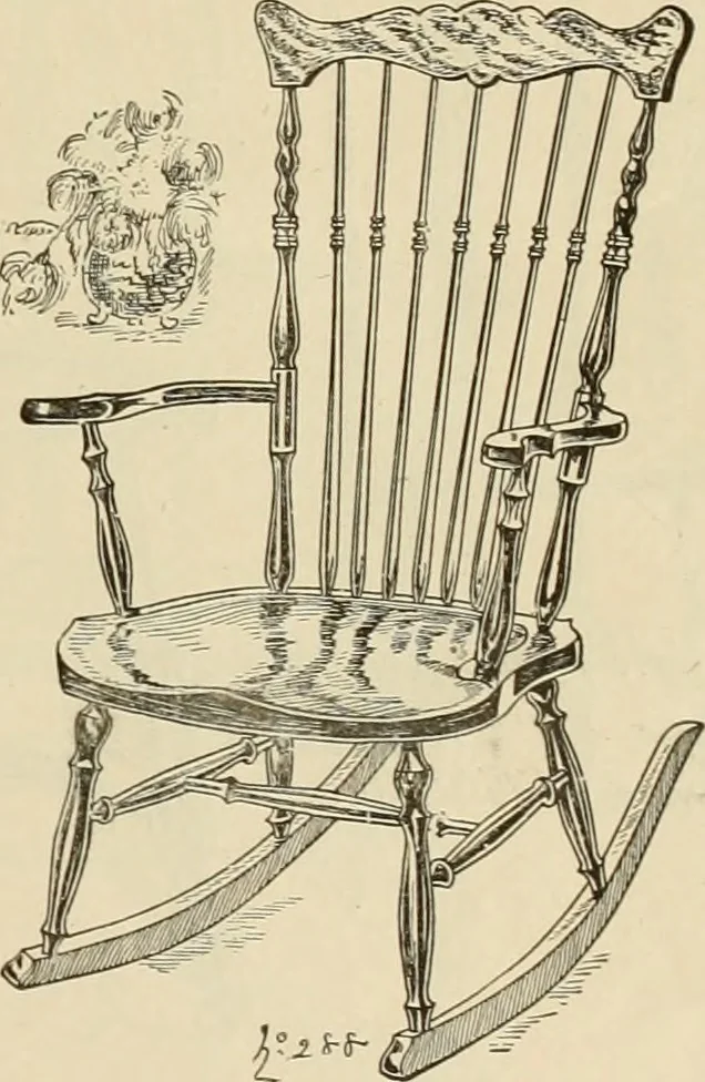 An illustration from Chairs, reed and rattan rockers., 1900, leaf 26