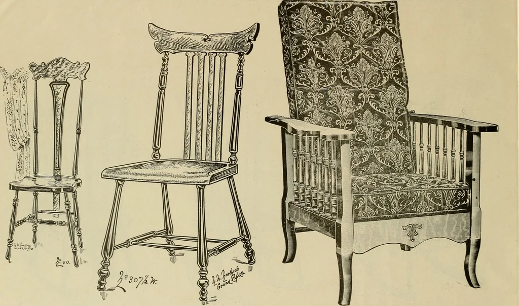 An illustration from Chairs, reed and rattan rockers., 1900, leaf 27