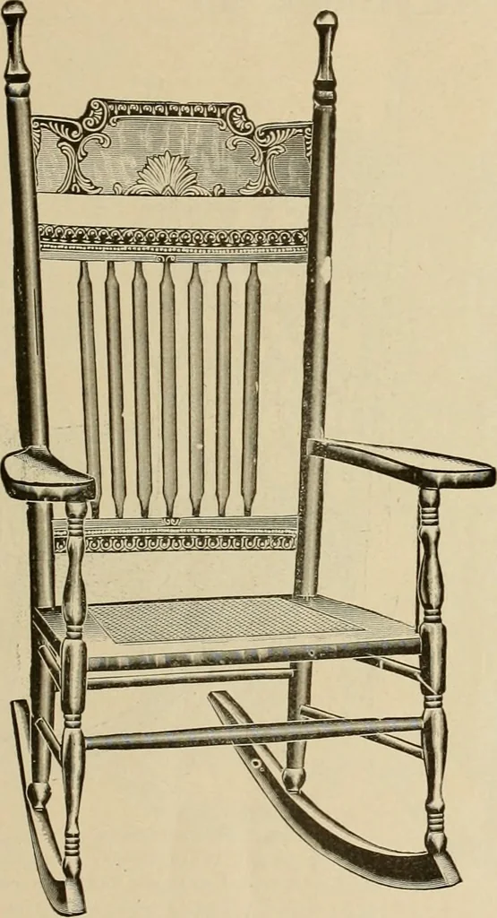 An illustration from Chairs, reed and rattan rockers., 1900, leaf 28