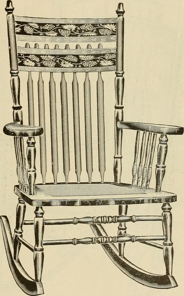 An illustration from Chairs, reed and rattan rockers., 1900, leaf 28