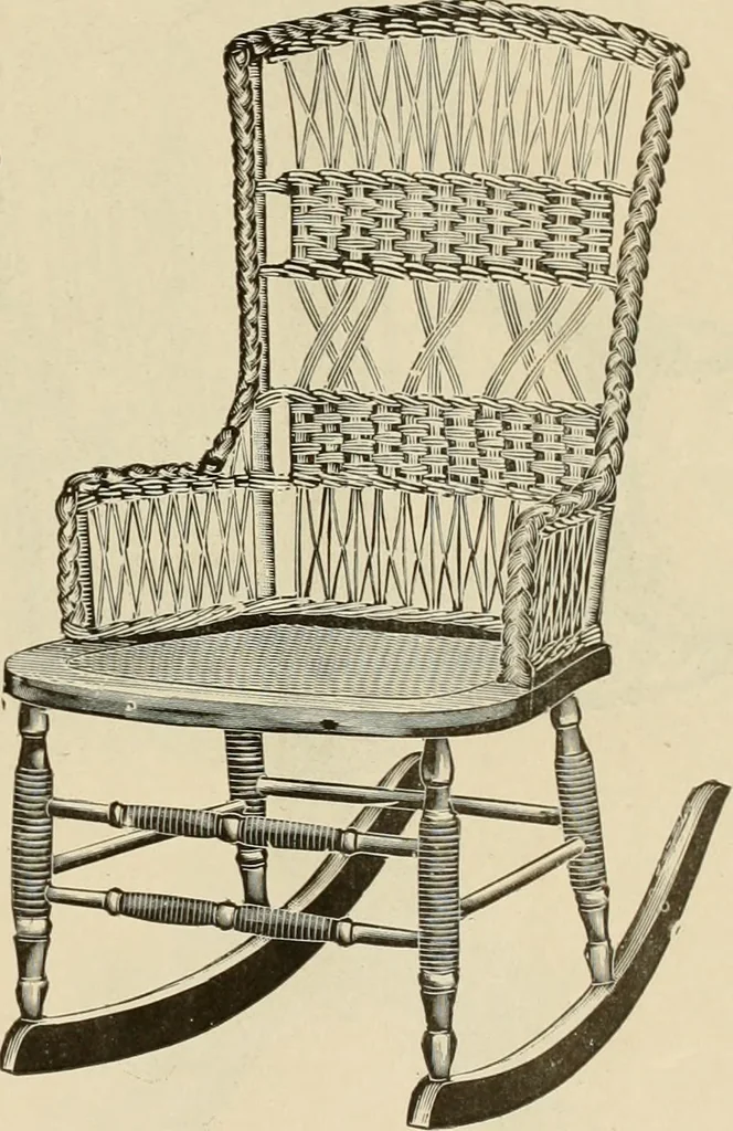 An illustration from Chairs, reed and rattan rockers., 1900, leaf 32