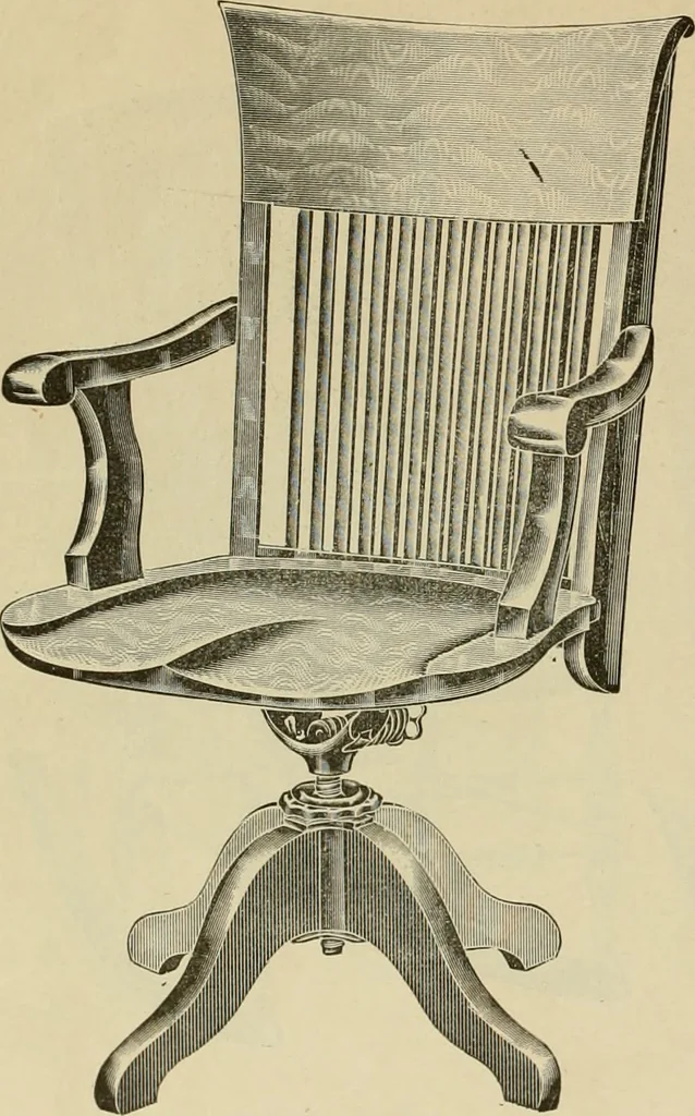 An illustration from Chairs, reed and rattan rockers., 1900, leaf 33