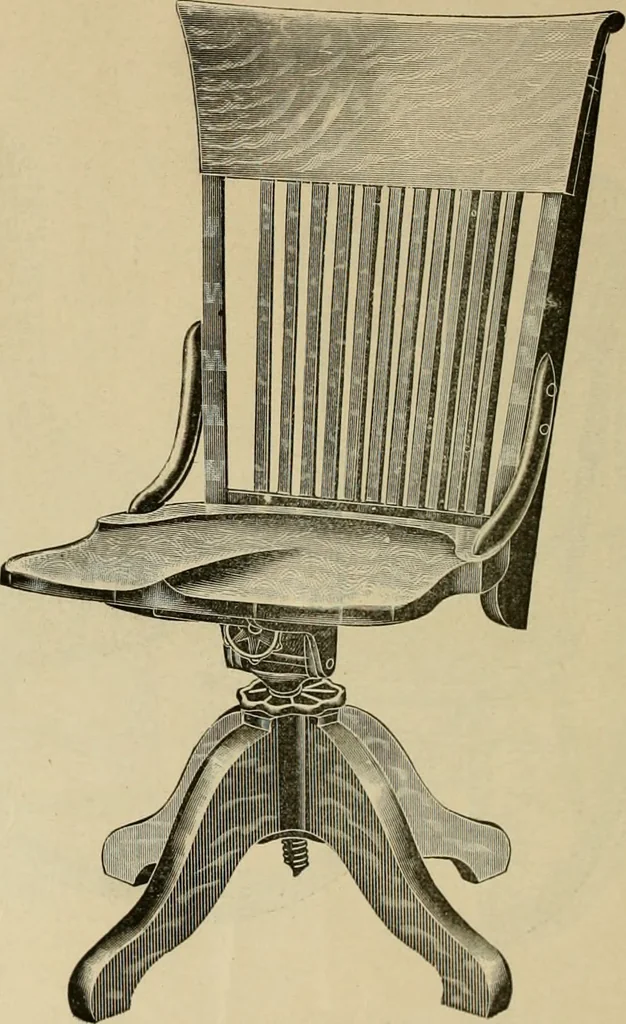 An illustration from Chairs, reed and rattan rockers., 1900, leaf 33