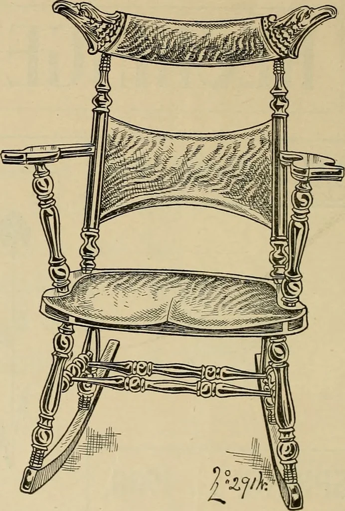 An illustration from Chairs, reed and rattan rockers., 1900, leaf 5