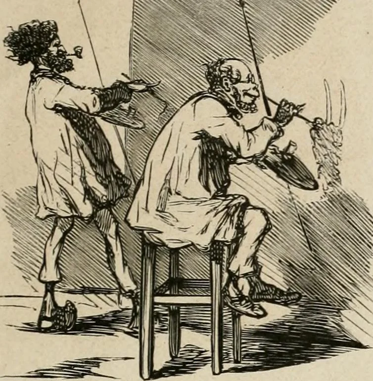 An illustration from Cham au Salon de 1863, 1863, leaf 10
