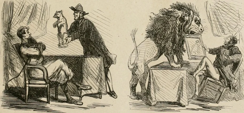 An illustration from Cham au Salon de 1863, 1863, leaf 10