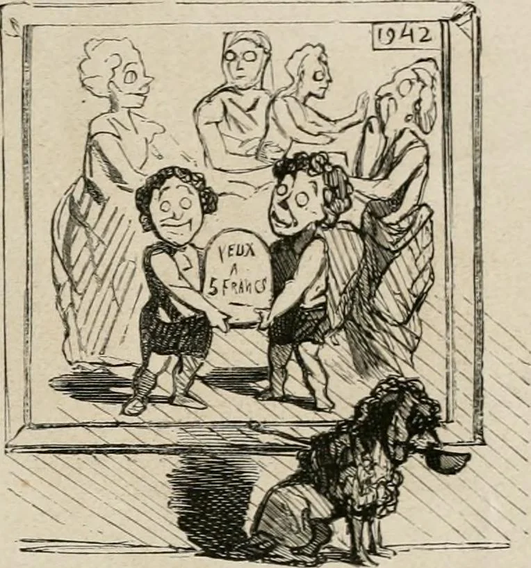 An illustration from Cham au Salon de 1863, 1863, leaf 12