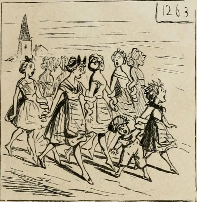 An illustration from Cham au Salon de 1863, 1863, leaf 14
