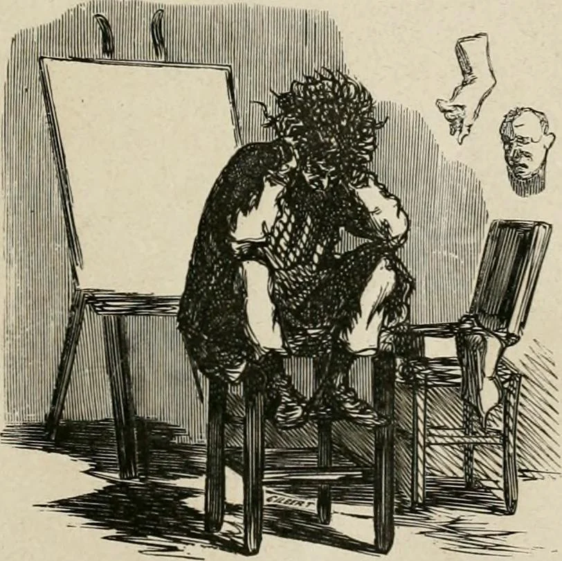 An illustration from Cham au Salon de 1863, 1863, leaf 2