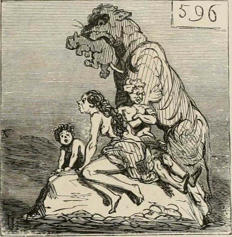 An illustration from Cham au Salon de 1863, 1863, leaf 20