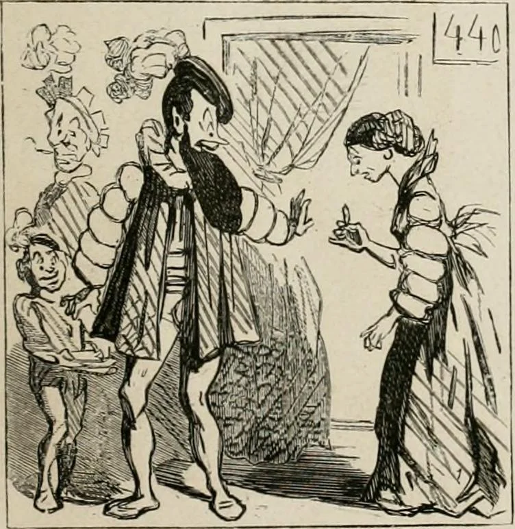 An illustration from Cham au Salon de 1863, 1863, leaf 32