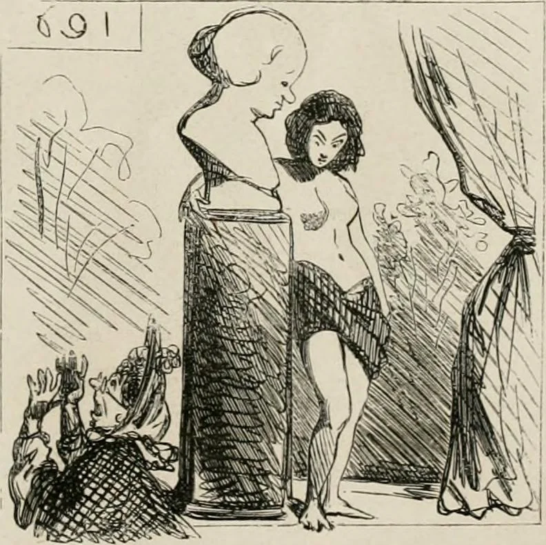 An illustration from Cham au Salon de 1863, 1863, leaf 32