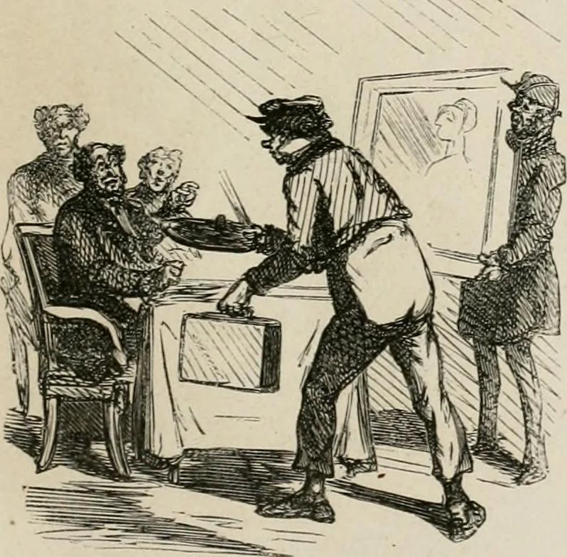 An illustration from Cham au Salon de 1863, 1863, leaf 6