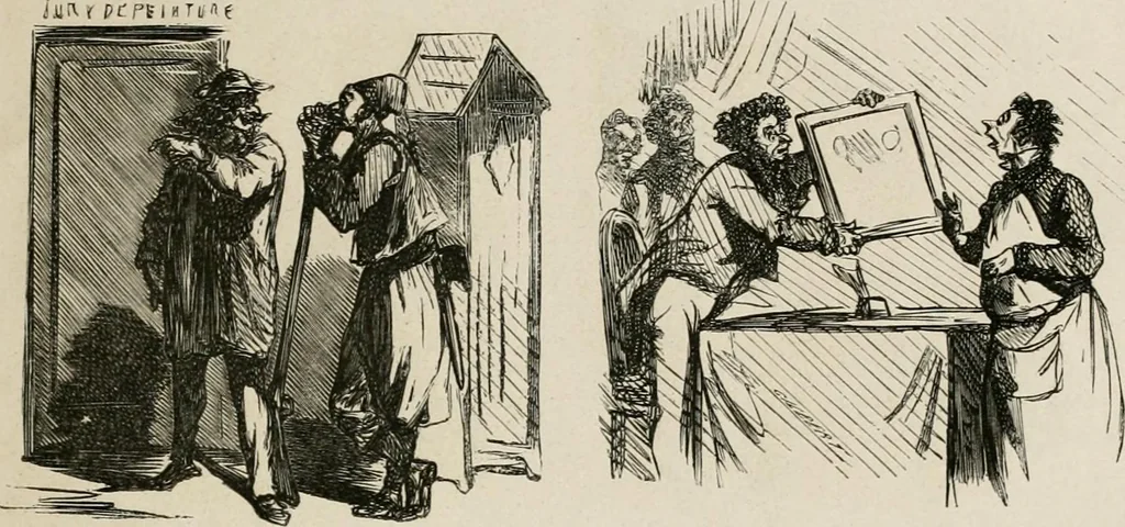 An illustration from Cham au Salon de 1863, 1863, leaf 6