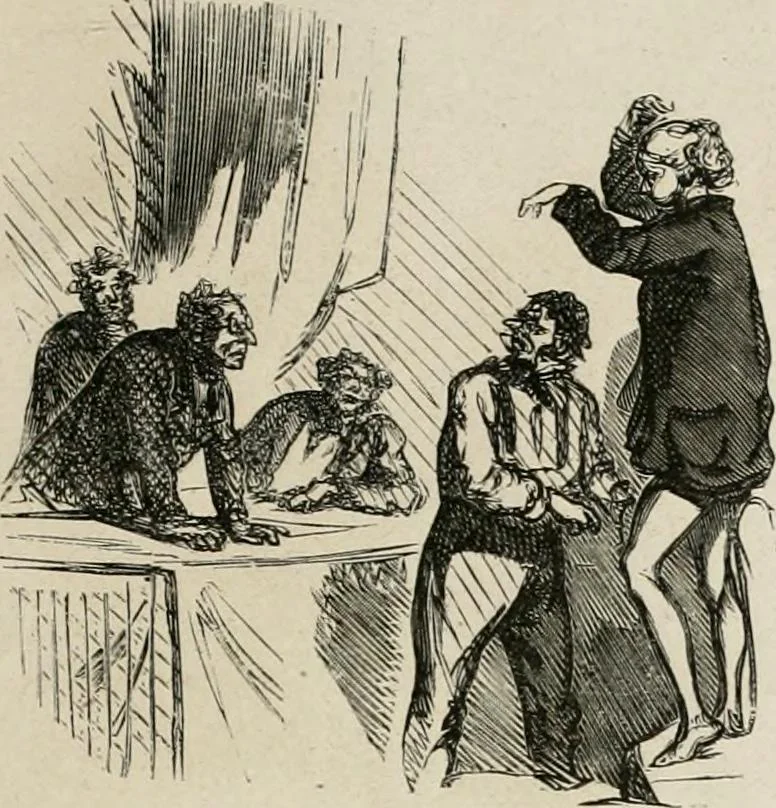 An illustration from Cham au Salon de 1863, 1863, leaf 8