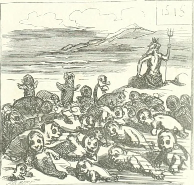 An illustration from Cham, 1853, leaf 116