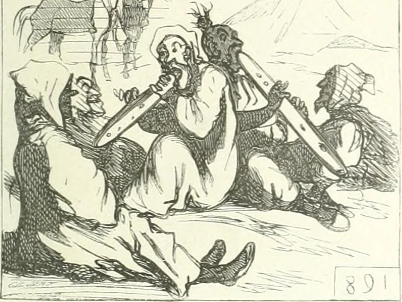 An illustration from Cham, 1853, leaf 128