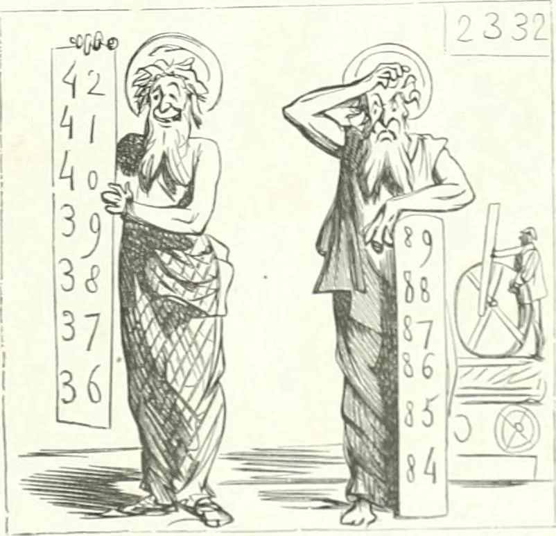 An illustration from Cham, 1853, leaf 136
