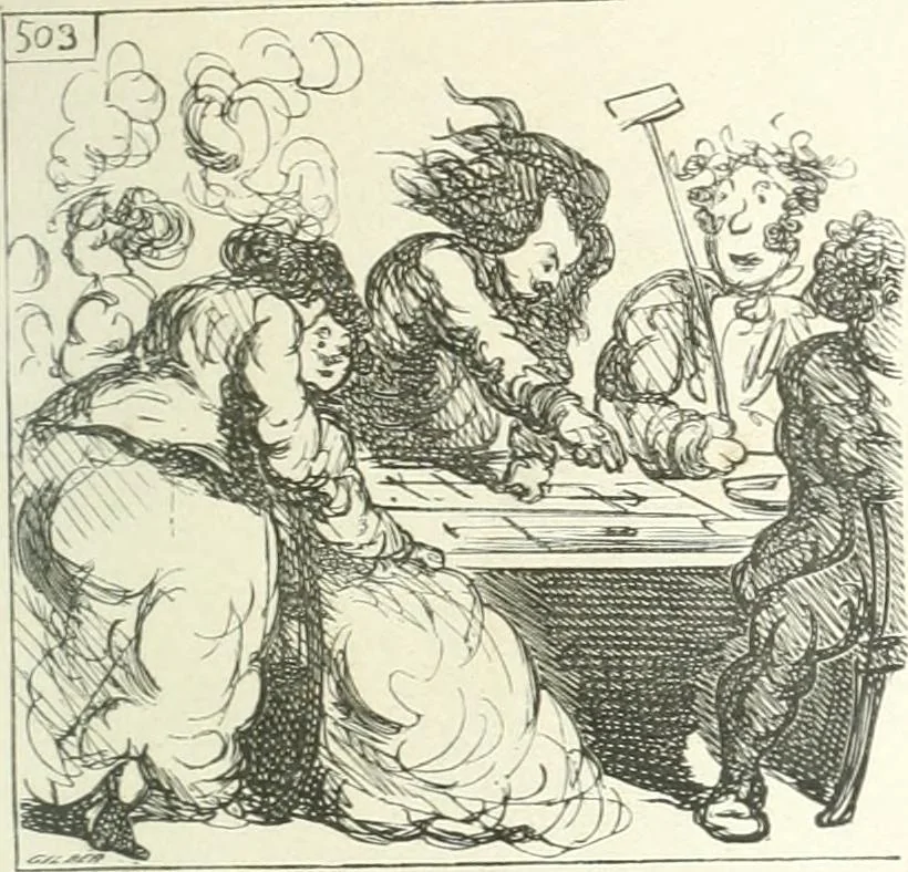 An illustration from Cham, 1853, leaf 142