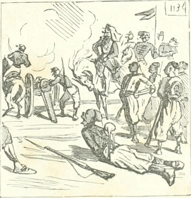 An illustration from Cham, 1853, leaf 142
