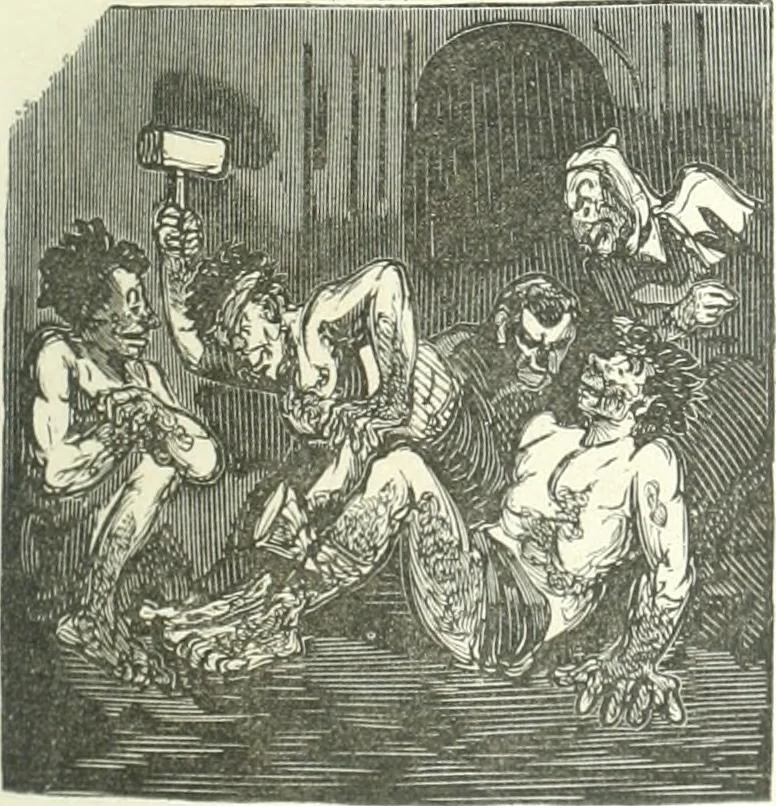 An illustration from Cham, 1853, leaf 144