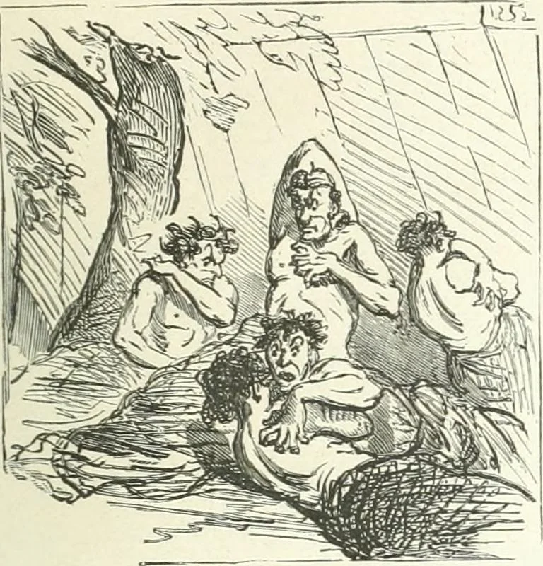 An illustration from Cham, 1853, leaf 148
