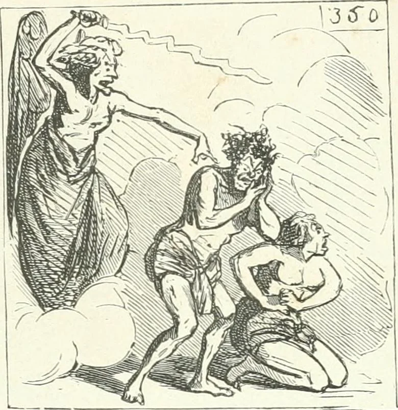 An illustration from Cham, 1853, leaf 148