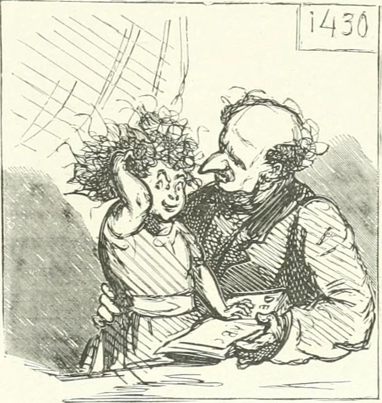 An illustration from Cham, 1853, leaf 158
