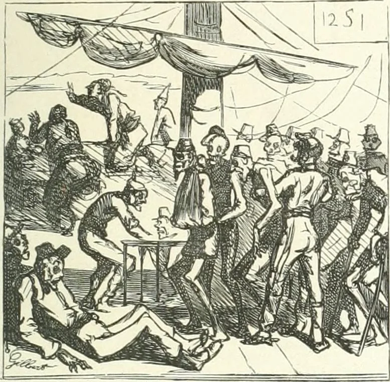 An illustration from Cham, 1853, leaf 160