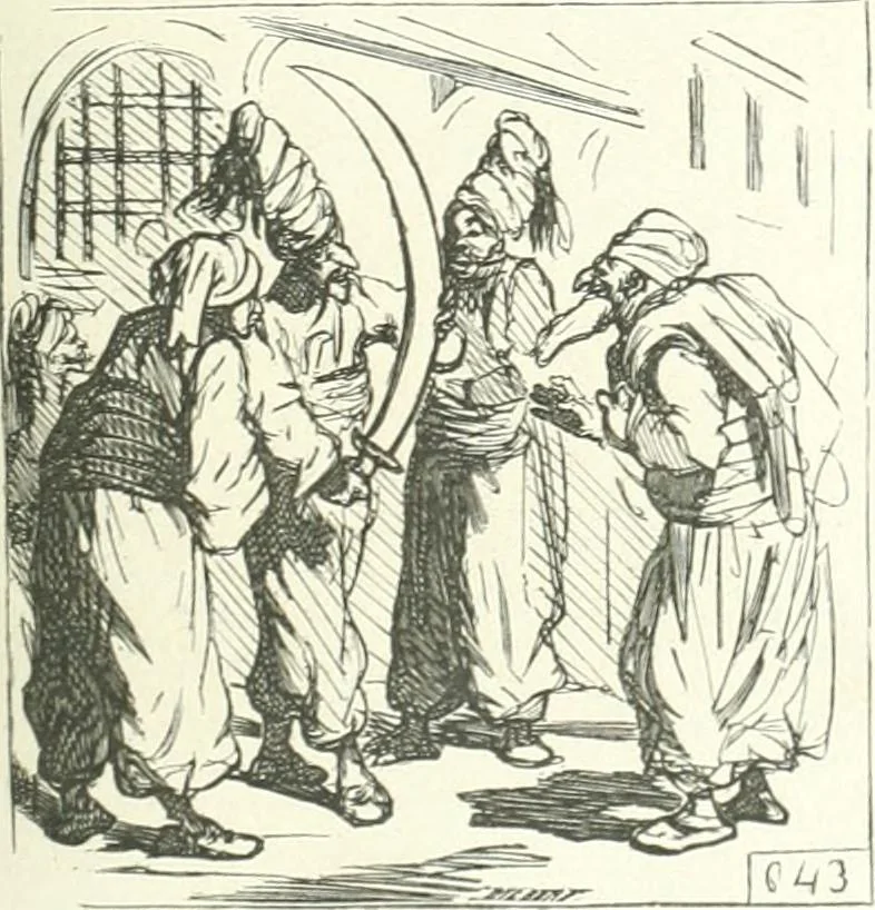 An illustration from Cham, 1853, leaf 162