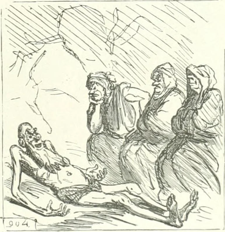 An illustration from Cham, 1853, leaf 162