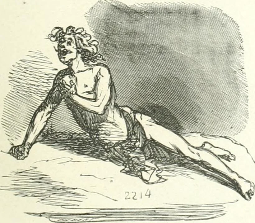 An illustration from Cham, 1853, leaf 166