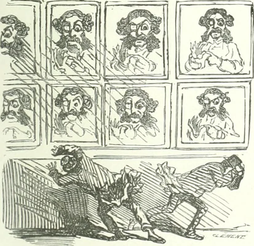 An illustration from Cham, 1853, leaf 174