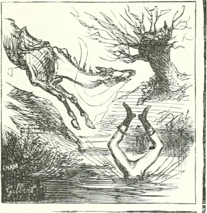 An illustration from Cham, 1853, leaf 182