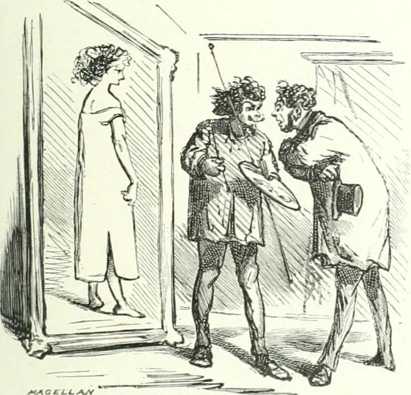 An illustration from Cham, 1853, leaf 184