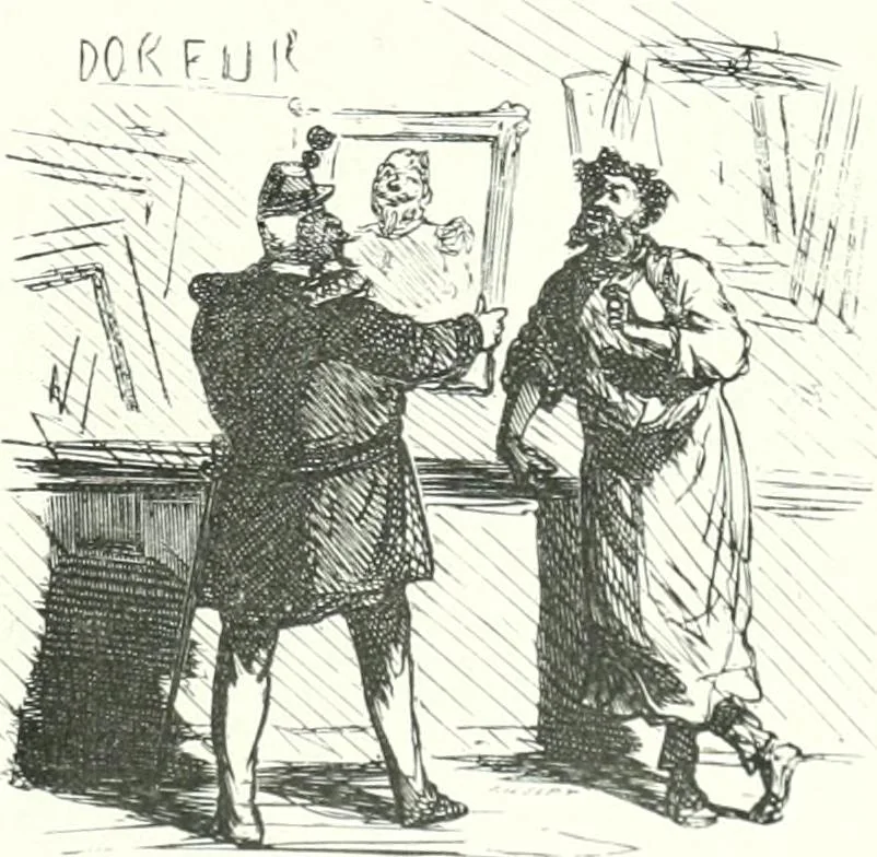 An illustration from Cham, 1853, leaf 184