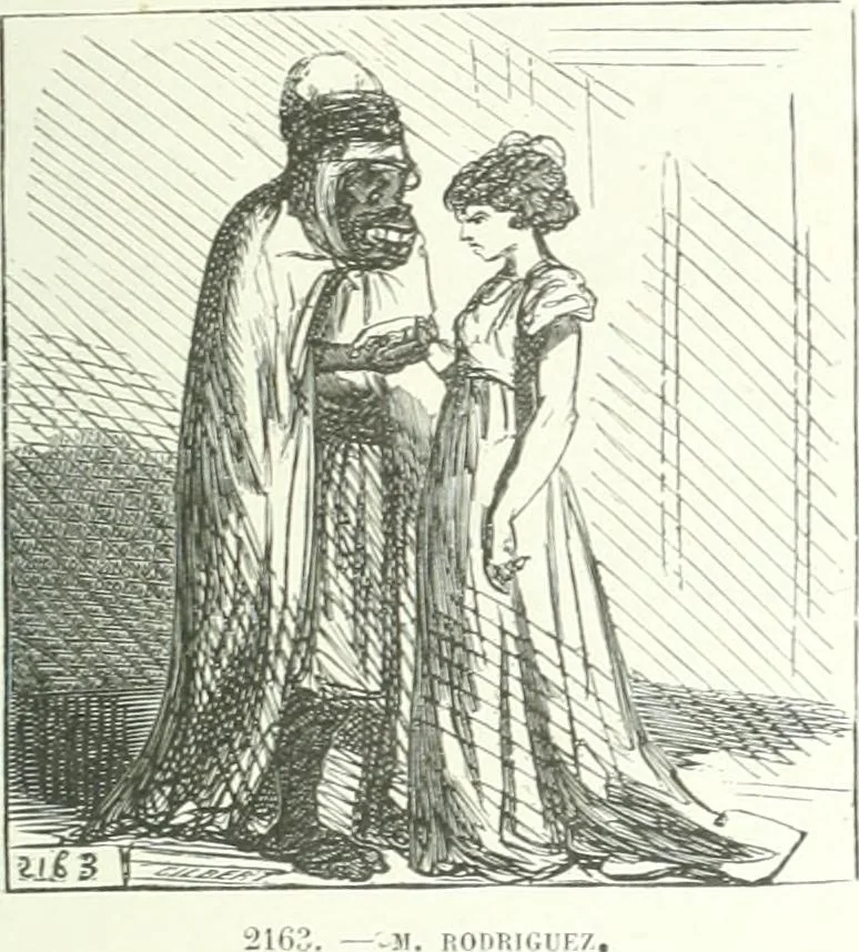 An illustration from Cham, 1853, leaf 196