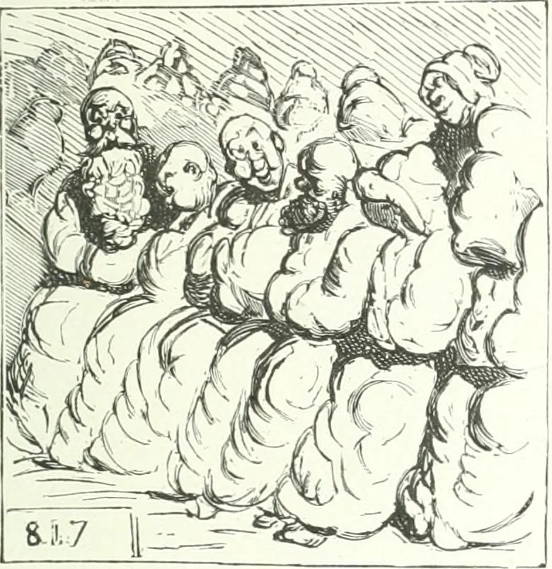 An illustration from Cham, 1853, leaf 198
