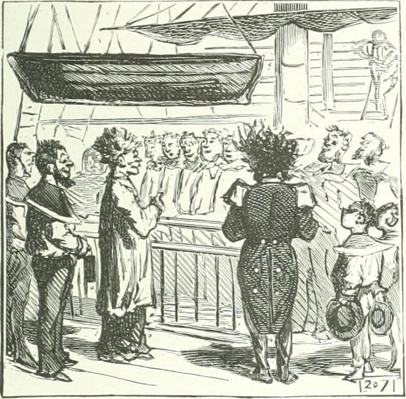 An illustration from Cham, 1853, leaf 200