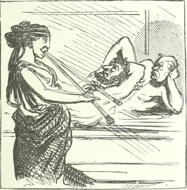 An illustration from Cham, 1853, leaf 202