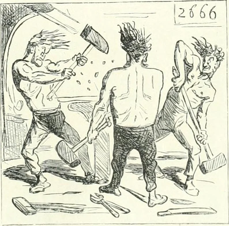An illustration from Cham, 1853, leaf 208
